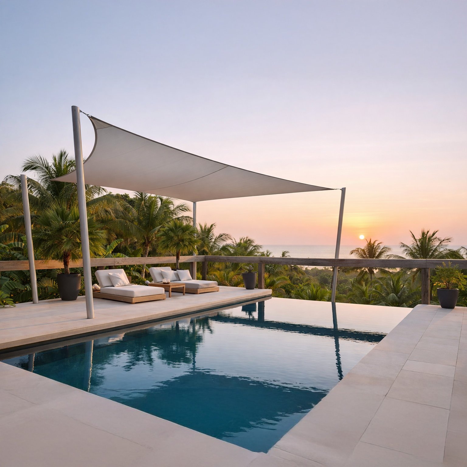 voile d'ombrage sur mesure